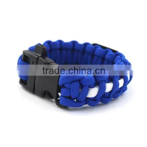 550 Paracord Bracelet With Metal Tag, Paracord Bracelet With Logo, Tag With Logo Survival Kit thumbnail-3