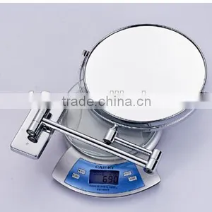 Double Side Adjustable Wall Mount Magnifying Makeup Mirror With Light Shaving Mirror thumbnail-4