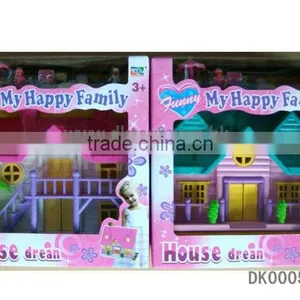 Funny Plastic Happy Family Toy Villa thumbnail-1