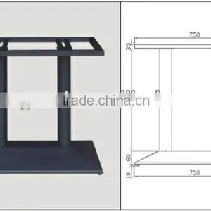 Outdoor Square Iron Table Base OA056-3 thumbnail-1