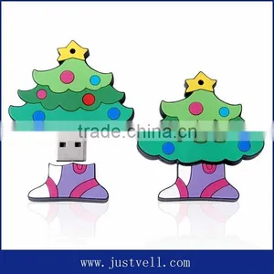 Cute Design Christmas Tree Usb Novel Usb ,Christmas Promotional Gifts Usb Flash Drive thumbnail-4