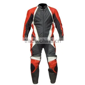 Leather Gray Heavy Bike Suits,Leather Motorbike Suits Mens,motorcycle Fashion Leather Suit in Black White Grey Color thumbnail-1