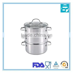 3 Layers Stainless Steel Food Warmer Pot thumbnail-1