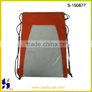 Clear PVC Drawstring Backpck ,drawstring Bag thumbnail-1