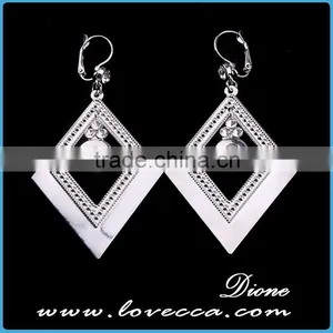 Hot 2015 New Product Jewelry Wholesale Fashion Crystal Silver Chrismas Earrings for Party thumbnail-5
