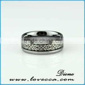 Top Quality Custom Men Stainless Steel Inlay Carbon thumbnail-4
