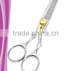 Power Thinning Shear 38 Teeth 6 Inch Adjustable Gold Tension Dial Mirror Finish thumbnail-1