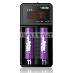 High Quality 18650 Universal Charger Efest LUC V2 2bay IMR Li-ion Battery Charger thumbnail-1