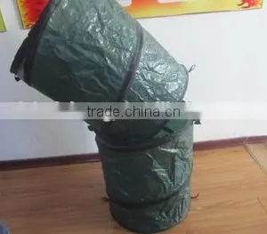 Waterproof PE Tarpaulin Green Garden Bin Tarp Bag thumbnail-2