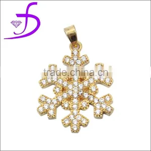 Fashion Tiny 925 Silver Snowflake Pendant thumbnail-1