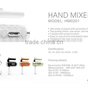 Home Kitchen Appliance With Hand Blender and Hand Mixer/Electric Motor Used Appliance for Europe Market/Food Preparation thumbnail-3