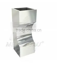 Outdoor Usage Durable Stainless Steel Waste Bin Park Litter thumbnail-1