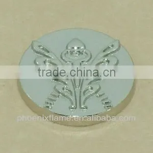 Brass Button With Flower Smile Face thumbnail-1