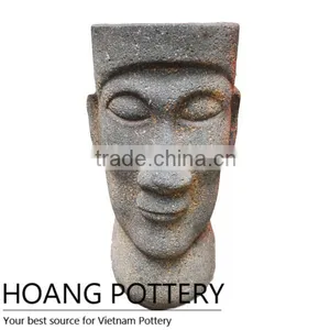 Head Oldstone Statue Decor _ Pottery Statue thumbnail-1