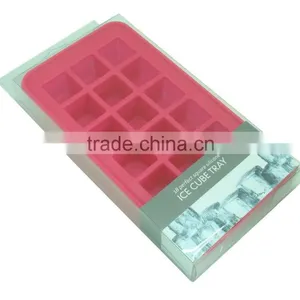 Silicone Ice Cube Tray Hot Pink, 18 Perfect Square Ice Tray, Superior Mold With Flexible Easy Release Silicone Square Ice Tray thumbnail-6