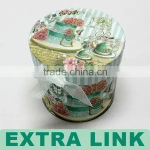 Special Newest Design Superior Quality Popular PVC Matt Printing Gift Use Round Box With Lids thumbnail-1