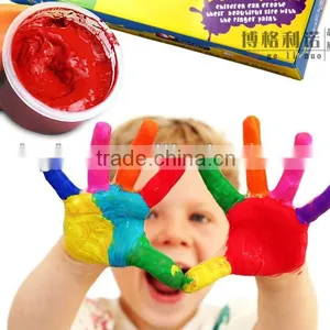 Non-toxic Kids Finger Paints 6 Colours Set thumbnail-1