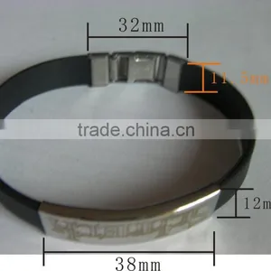 2015 Hot Selling Metal Stainless QR Bracelet id Bracelet thumbnail-2