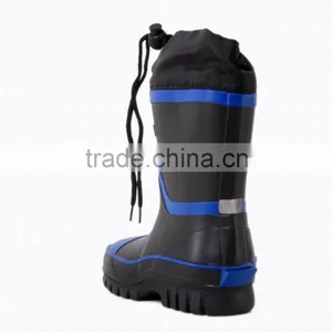 Good Quality Water Proof Black Rain Boots Shoes for Sale thumbnail-2