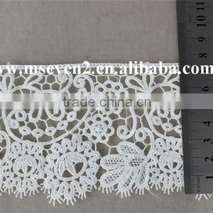 Good Price Lace in 7.5cm Wide Embroidery Polyester Lace Trim Eyelash in White Lace Trim thumbnail-5