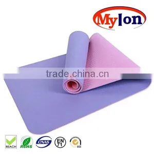 Made in China Hot Sale Fitness Eco-friendly Custom Print Tpe Yoga Mat thumbnail-5