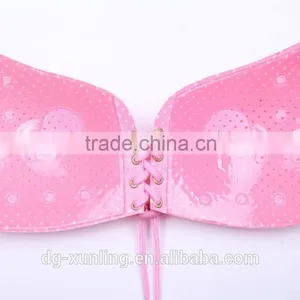 2016 Wholesale Black Nude Bras Ladies Backless and Strapless Bra Self-adhesive Silicone Sexy Fashion Bra thumbnail-3