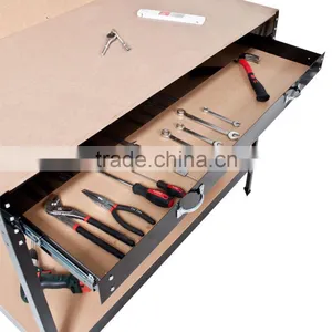 Garage Work Bench Table With Drawer and Peg Board thumbnail-3