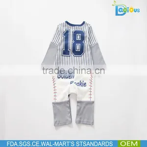Wholesale Long Sleeve Football Pattern Newborn Baby Clothes From China Supplier thumbnail-4