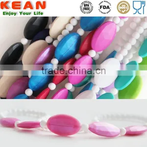 Navajo White DimGray Necklaces Have a Breakaway Clasp Quartz Pink Silicone Teething White Blue thumbnail-2