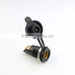12V Auto Socket With Hexagonal Nut And Waterproof Merit Cover thumbnail-3