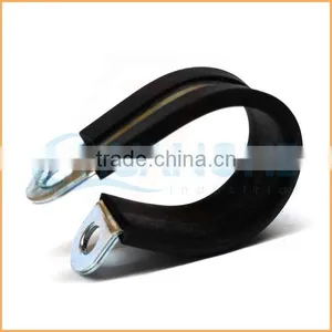 China Manufacture Best Quality Rubber Coated Retaining Hose Clamp thumbnail-3