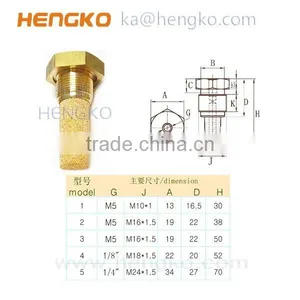 MS Sintered Brass Bronze Flow Control Silencer thumbnail-5