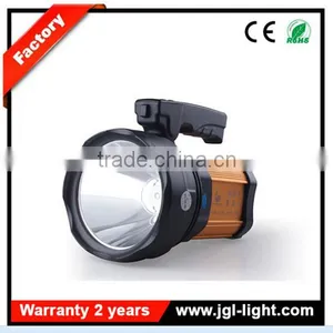 Outdoor Police Torch Light Gold Aluminum Hunting Light Searching Light Rechargeable Flashlight Led Floodlight Searchlight thumbnail-1