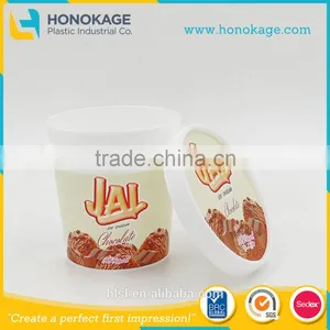 Recycle Ice Cream Cups, High Desirable Ice Cream Container, Disposable Ice Cream Container With Lid thumbnail-1