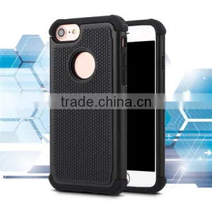 3 in 1 Back Cover Football Pattern Phone Shell TPU + PC Phone Case for IPhone 7 thumbnail-6