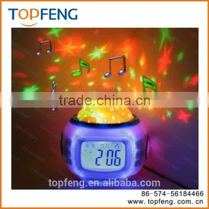 Night Projector and Sound Shooter With 6 Lullabies and 4 Nature Sounds Large LCD Alarm Clock thumbnail-1
