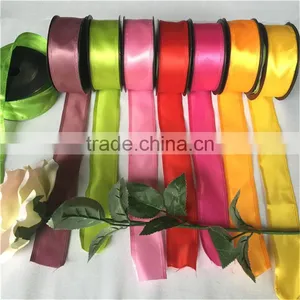 Wholesale High Quality Satin Ribbon With Swen Edge 100%polyester thumbnail-1