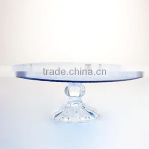 Colorful Large Fruit Glass Plate Tray With Base thumbnail-2