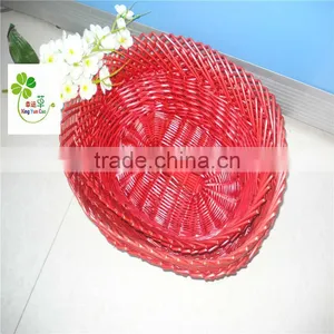 Oval Wicker Storage Fruit Basket Fruit Basket thumbnail-1