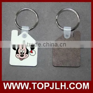 Promotional Decorative Gift MDF House Shape Keychain Personalized Sublimation thumbnail-1