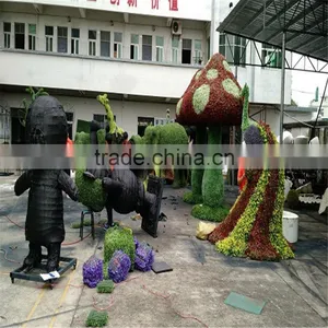 SJ20172542 Hot Sale Manufacturer Artificial Grass Japanese Cartoon Topiary Animal thumbnail-2