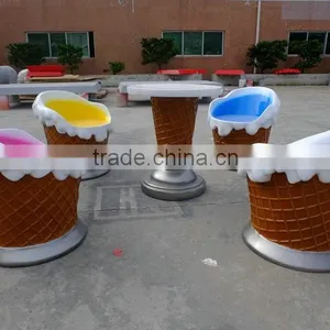 Ice Cream Table and Chair for Hotel or Bar thumbnail-1