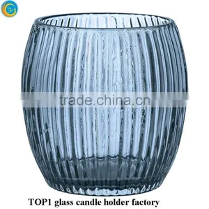 Factory Ball Shape Crystal Glass Candle Holder thumbnail-1
