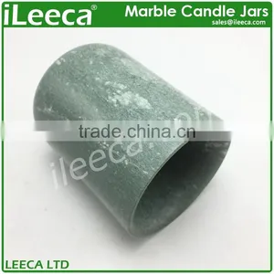 Green Modern Marble Stone Candle Jars for Christmas thumbnail-2