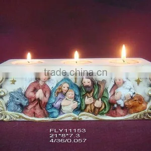 Ceramic Nativity Candle Holder 11153 thumbnail-1