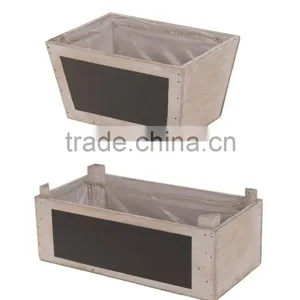 High Quality And Natural Home Decor Wooden Box With Blackboard Decoration thumbnail-1