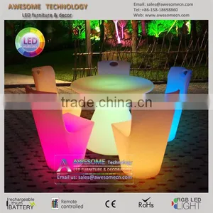 Led Light Luminous Luxury Catering Dinner Table for Wedding thumbnail-1