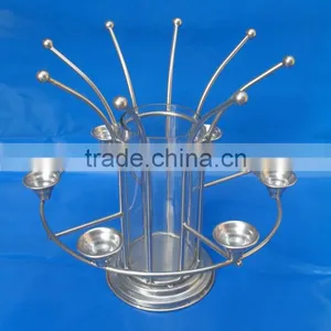 Candle Holder With Flower Vase thumbnail-1
