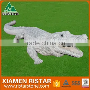 Granite and Marble Stone Animal Carvings Crocodile thumbnail-1