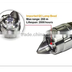 Outdoor Aluminum Rechargeable Flashlight With 4 Shifts and Magnet thumbnail-4